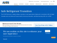 Safe Refrigerant Transition | AHRI