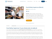 Food Safety Supervisor Certification Course | aia.edu.au