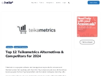 Top 12 Teikametrics Alternatives    Competitors for 2024