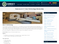 Scholarship for Diploma in C.T. Scan Technology in Government and Priv