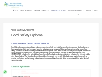Food Safety Diploma - Safety Course in Chennai