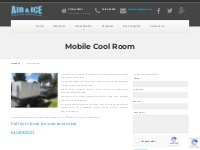 Mobile Cool Room Hire Melbourne | Air and Ice