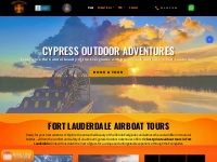 Cypress Outdoor Adventures | Fort Lauderdale Airboat Tours
