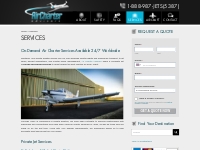 Private Aviation Services for Luxury   Executive Air Travel