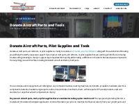 Donate Aircraft Parts - Aircraft Tools | Avionics Donations