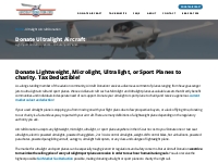Donate Ultralight Aircraft - Sport Planes | Tax Deductible