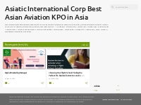 Asiatic International Corp  Best Asian Aviation  KPO in Asia