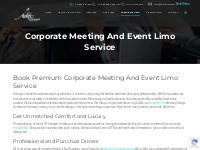 Corporate Meetings And Events - Airlift Limo