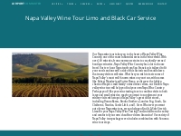 Napa Valley Wine Tour by Limo and Black Car Service