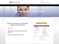 Toll Free Conference Call | Connect with 800 Conference Calls for Effe