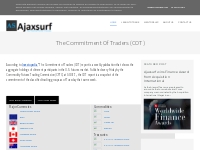 The Commitment of Traders (COT) | Ajaxsurf