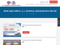 News   Events at A.J. Hospital, Mangalore | Hospitals in Karnataka