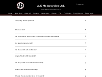 AJS Motorcycles Ltd. (UK) | FAQ's