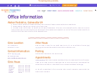 Office Information - Akshar Pediatrics