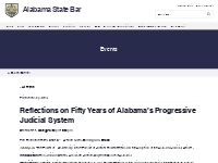 Reflections on Fifty Years of Alabama's Progressive Judicial System | 