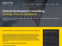 Clinical Development Strategy, Planning   Operations