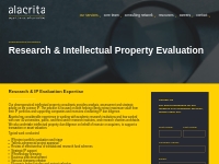 Pharmaceutical Intellectual Property Evaluation | Alacrita Consulting