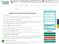 Medical Visa from Kenya to India