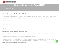 Criminal Lawyer in Dubai UAE