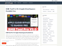 BMB Tool Pro V5.0 Apple iCloud bypass Ramdisk free