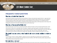 Frequently Asked Questions   All About Canine Care