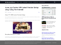 Juwa 777 Casino APK Latest Version Setup 2023/2024 For Android