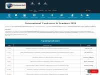 Upcoming International Conferences 2024 - All Conference Alert
