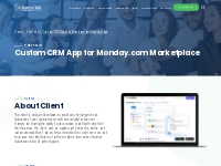 Custom CRM App for Monday.com marketplace - AllianceTek Portfolio