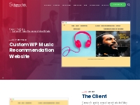 Custom WP website for music podcasts and playlists - AllianceTek Portf
