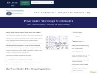 We offer power quality filter design to OEMs, one filter or a complete
