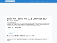 PLDT Wifi Hacker APK v1.1 Download 2024 for Android