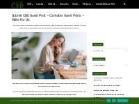 Write For Us CBD Guest Post | Submit Cannabis Guest Post