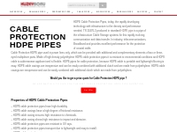 HDPE Cable Protection Pipes - Pipe   Fittings Here