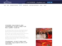 Covered Walkways | Temporary Structure Hire | VIP Red Carpet Events | 