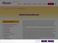 Clinical Trial Patient Recruitment | Allucent