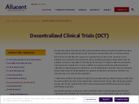 Decentralized Clinical Trials (DCT) | Allucent