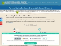 Forever Living Business Owner 35% Wholesale Discount For Life