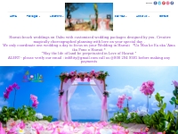 Weddings in Hawaii | Oahu beach wedding planners