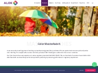 Color Masterbatches | PP Color Masterbatch- Alok Masterbatches