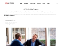 Coaching Programs - ALPHA