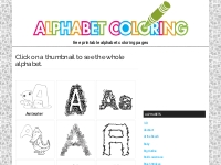 Alphabet Coloring » free printable alphabet coloring pages