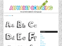 3-D   Alphabet Coloring