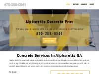 ALPHARETTA CONCRETE PROS - Concrete Services In Alpharetta GA