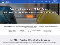 Build Construction Apps for Mobile with Alpha Software