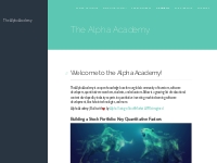 The Alpha Academy | Alpha Vantage