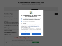 Contact Page - Alternative-energies.net