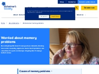 Worried about memory problems | Alzheimer s Society