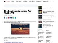 The best sports games For Mobile V2 - AM17 GAMES