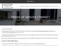 Terms of Service ( Terms ) - Amazing Paving