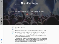 Madonna Announces  The Celebration Tour  - MusicMix Radar